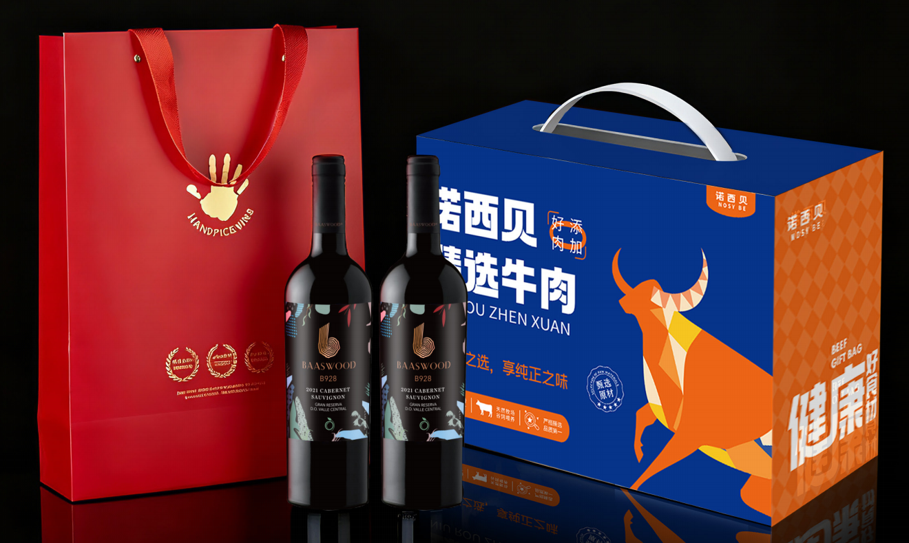 首彩 西拉干红葡萄酒 2瓶+诺西贝 精选牛肉